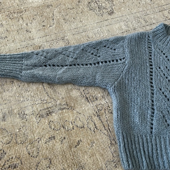 Zara blue/grey turtleneck sweater in fair condition - Picture 4 of 4
